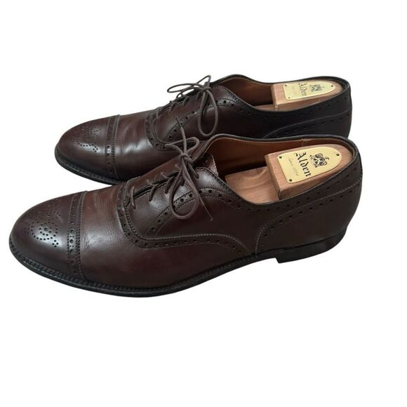 Alden Dress Shoes 913 Straight Tip Inner Vane Color Brown US 12 A/C - Picture 6 of 10